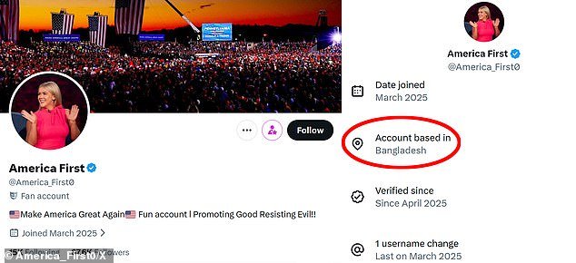 Akun MAGA Diehard X dikelola dari negara asing yang jauh karena fitur lokasi baru mengungkap plot penipuan yang mengerikan.