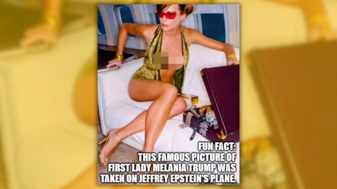 Foto tersebut memperlihatkan Melania Trump, namun dia tidak dibawa ke dalam pesawat Epstein