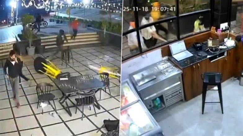 Kafe Tempat Ajaib Mengubah Zona Perang: Pria Bertopeng Dengan Pedang Mendobrak Masuk, Hancurkan Bagian Dalam Gerai Yang Baru Dibuka Di Bhopal; 5 Ditangkap Saat Video Menjadi Viral