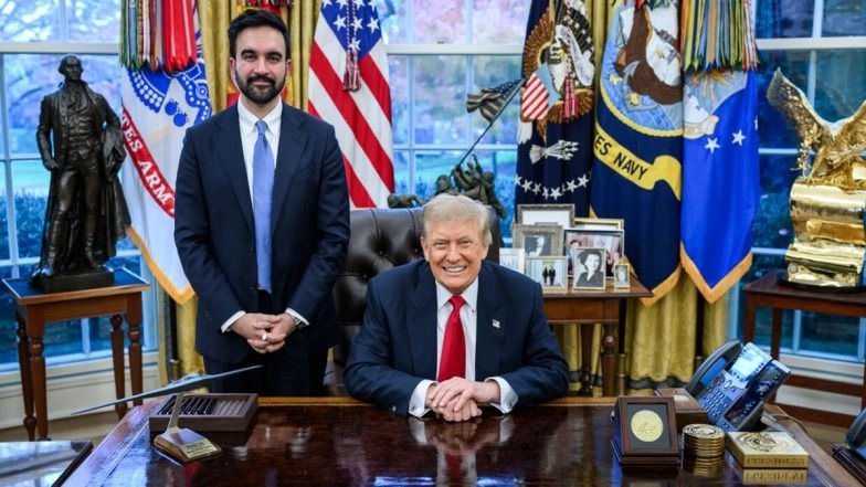 ‘Mamdani dapat melakukannya dengan baik’: Donald Trump bertemu dengan Walikota terpilih New York Zochran Mamdani di Gedung Putih dan mengatakan bahwa dia ‘membantunya mewujudkan impian semua orang’ (lihat video)