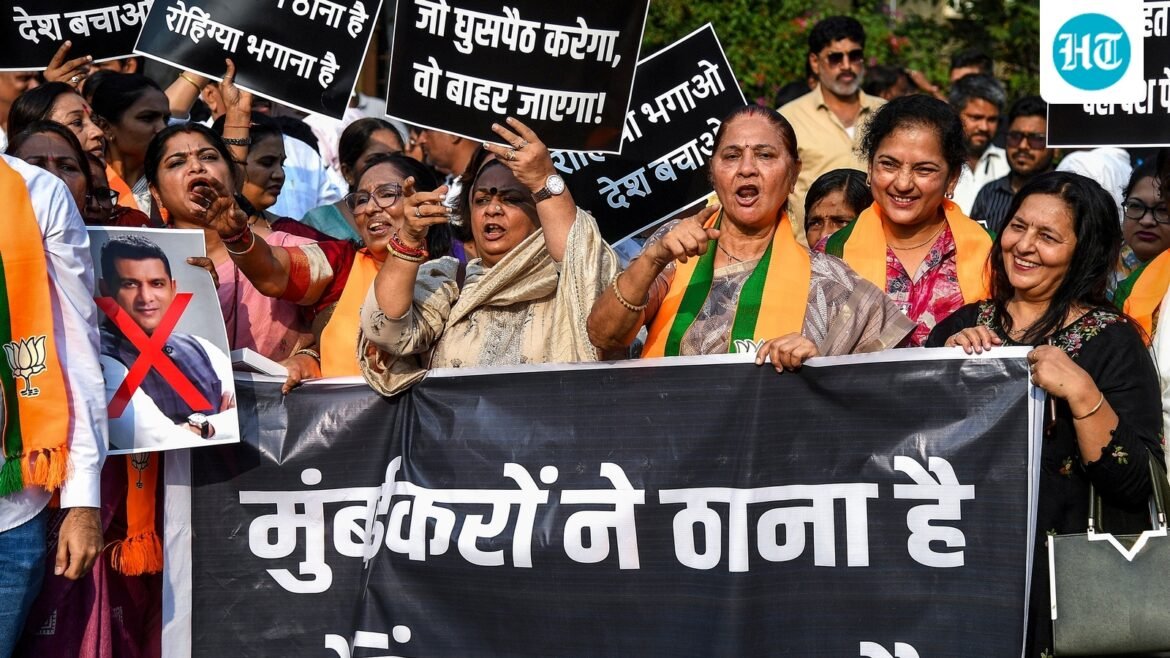 Perang kata-kata antara BJP dan Kongres atas ‘infiltrasi’ Bangladesh di Malwani, protes BJP