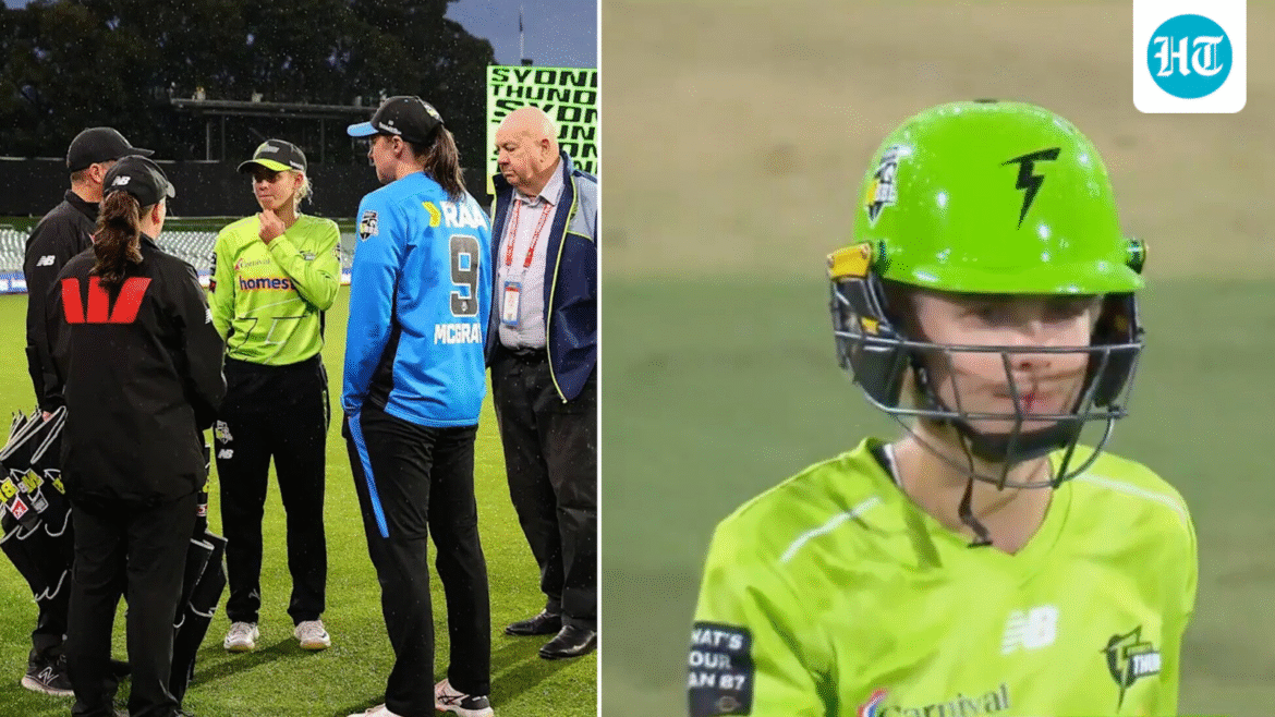 Sydney Thunder 3 meleset dari sasaran dalam pertikaian WBBL yang ‘lucu’ dan ditolak oleh wasit; Phoebe Litchfield sangat marah